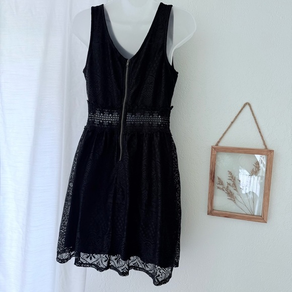Xhilaration Black Sleeveless Lace Dress Girls Size L - Picture 4 of 9